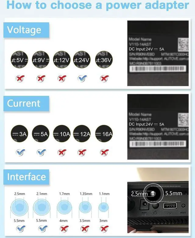 Alt view image 7 of 7 - 24V 5A 120W Power Supply 100V-240V or 110V - 220V AC to DC Adapter 24V 5amp Switching Converter 5.5x2.1mm Plug for Routers CCTV IP Security Cameras 5050 3528 LED Strip Mould Lights