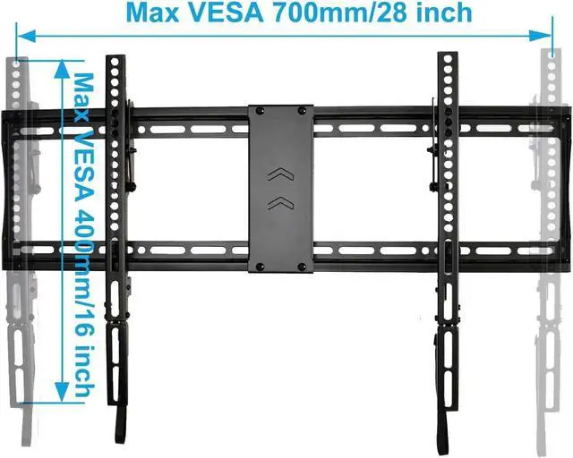 Alt view image 4 of 6 - VideoSecu Mounts Tilt TV Wall Mount Bracket for Most 23"- 85" LCD LED UHD Plasma TV with 75X75 100x100 400x400 684x400 700x400mm, with Magnetic Stud Finder and HDMI Cable MF609B BXM