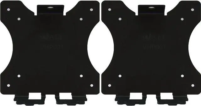 Main image of WALI Mount Adapter Bracket for HP Pavilion Monitors, 27xw, 25xw, 24xw, 23xw, 22xw, 22cwa, 27cw, 25cw, 24cw, 23cw, and 22cw (VHP001-2), 2 Pack, Black