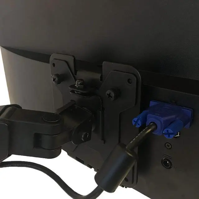 Alt view image 5 of 6 - WALI Mount Adapter Bracket for HP Pavilion Monitors, 27xw, 25xw, 24xw, 23xw, 22xw, 22cwa, 27cw, 25cw, 24cw, 23cw, and 22cw (VHP001-2), 2 Pack, Black