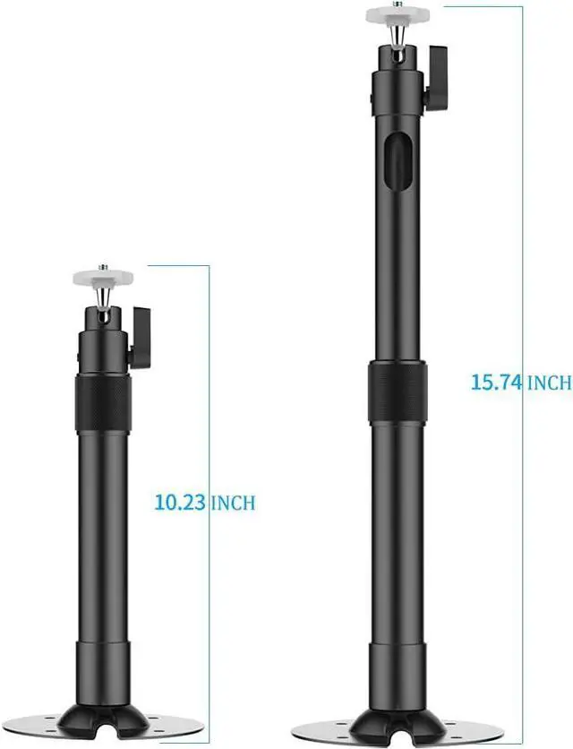Alt view image 6 of 7 - Projector Ceiling Mount Universal Projector Mount 10.23 - 15.74 Extendable Projector Wall Mount or Bracket with 360 Adjustable Projection Angle 2 Adapters for Different Mounting Holes