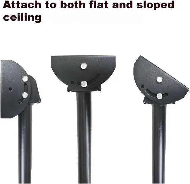 Alt view image 4 of 7 - VideoSecu Adjustable Ceiling TV Mount Fits Most 26-55" LCD LED Plasma Monitor Flat Panel Screen Display with VESA 400x400 400x300 400x200 300x300 300x200 200x200mm MLCE7N 1JS