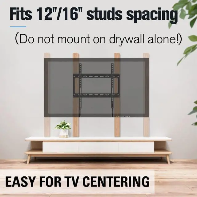 Alt view image 3 of 7 - Mounting Dream TV Mount Fixed for Most 26-55 Inch LED, LCD and Plasma TV, TV Wall Mount TV Bracket up to VESA 400x400mm and 100 LBS Loading Capacity, Low Profile and Space Saving Flat Mount MD2361-K