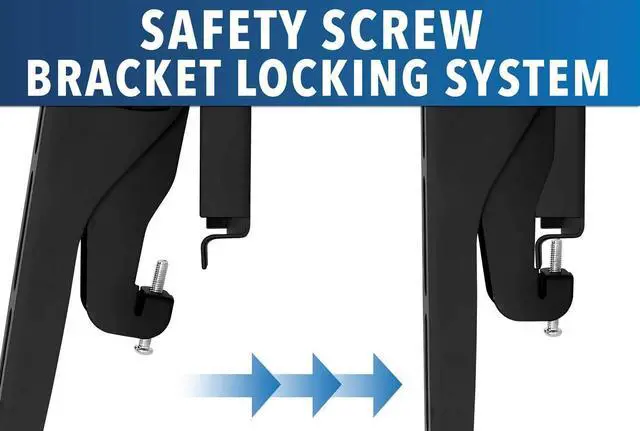 Alt view image 6 of 7 - Mount-It! Large Tilting TV Wall Mount Bracket | 42 43 50 55 58 65 70 75 80 Inch | 220 Pound Capacity | VESA Compatible | Low Profile | Flat Screens