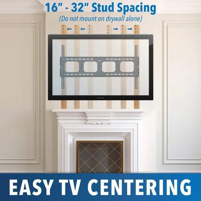 Alt view image 7 of 7 - Mount-It! Large Tilting TV Wall Mount Bracket | 42 43 50 55 58 65 70 75 80 Inch | 220 Pound Capacity | VESA Compatible | Low Profile | Flat Screens