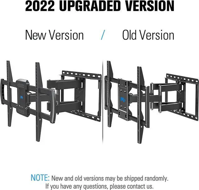 Alt view image 2 of 7 - TV Mount for Most 42-75 inch Flat Screen TVs Up to 100 lbs, Full Motion TV Wall Mount with Swivel Articulating 6 Arms, TV Wall Mounts Fit 12'', 16 Wood Studs, Max VESA 600x400mm