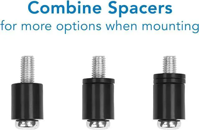Alt view image 7 of 7 - Mount-It! TV Mounting Hardware Kit, Universal VESA Wall Mount Screw, Washer, Spacer Pack (M4 M5 M6 M8) for TV and Monitor Mounting