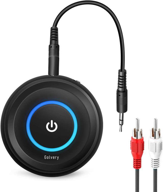 Golvery Bluetooth 5.3 Transmitter and Receiver, 2 in 1 Wireless Bluetooth  AUX Adapter for TV/PC/CD/MP3/Xbox/PS4/Home Theater/Speaker w/ 3.5mm AUX and  RCA Jack, Low Latency Audio, 2 Devices Pairing 