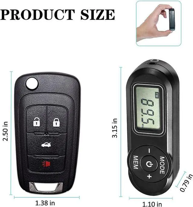 Alt view image 4 of 7 - SWDSTP Personal Portable FM Radio, Pocket Radio with Excellent Reception | Digital Tuning LCD Display, Stereo Headphones with Volume Control Slider, Removable Clip, Mini Radio for Walking, Jogging