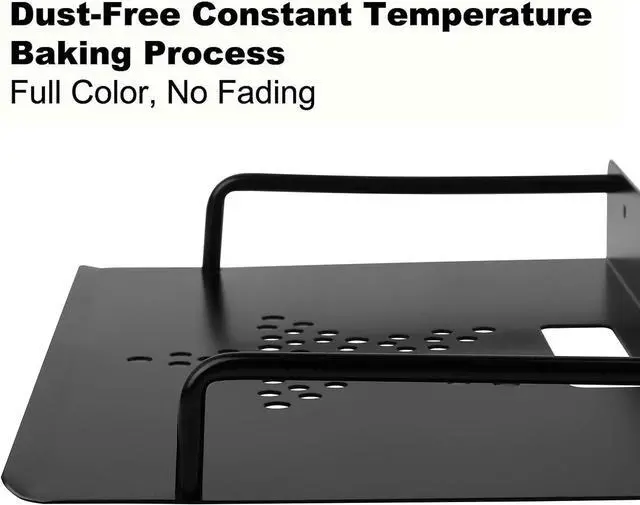 Alt view image 7 of 7 - Alumimum Alloy Wall Mount Shelf Bracket for TV Accessories WiFi Router TV Box Set Top Box (Black, 11.2'' x 8.2'')