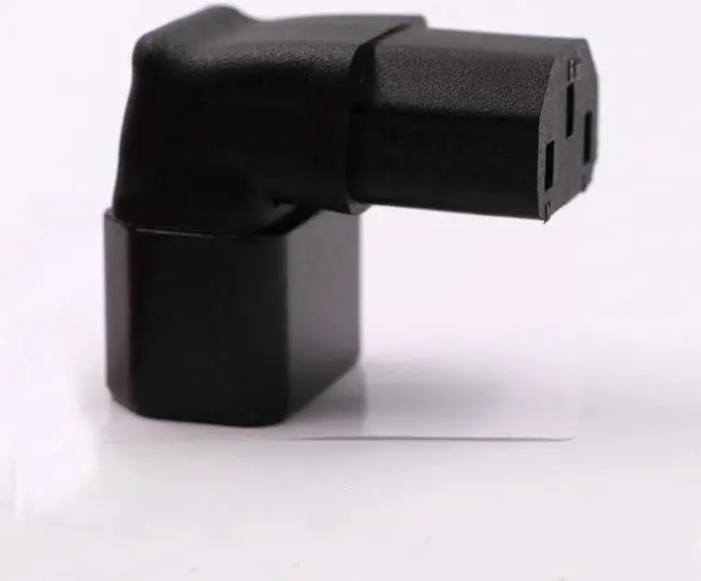 Alt view image 4 of 7 - IEC C14 to C13 Power Adapter PDU Plug/Socket Down 90 Degree for LCD Wall Mount TV 2 Pack