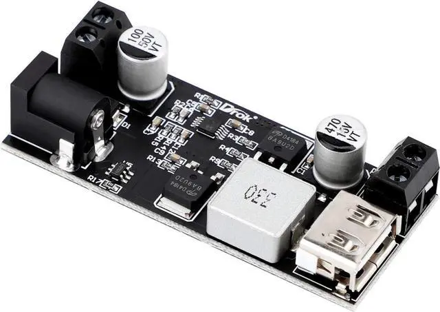Alt view image 5 of 7 - DROK Buck Converter 12v to 5v Pack of 2, USB DC Voltage Regulator 9V-36V Step Down to DC 5V-5.3V 5.2V 3.5-6A Volt Transformer 5A Power Supply Module for Phone Fast Charging