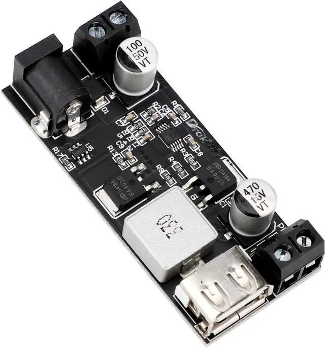 Alt view image 7 of 7 - DROK Buck Converter 12v to 5v Pack of 2, USB DC Voltage Regulator 9V-36V Step Down to DC 5V-5.3V 5.2V 3.5-6A Volt Transformer 5A Power Supply Module for Phone Fast Charging