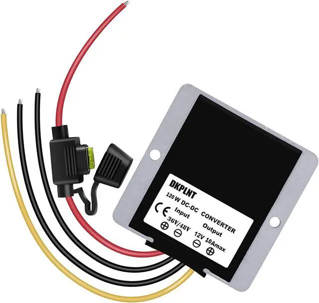 Alt view image 3 of 6 - Golf Cart 120W 48V 36V to 12V 10A Converter Voltage Regulator Golf Cart Voltage Converter Reducer Transformer Waterproof
