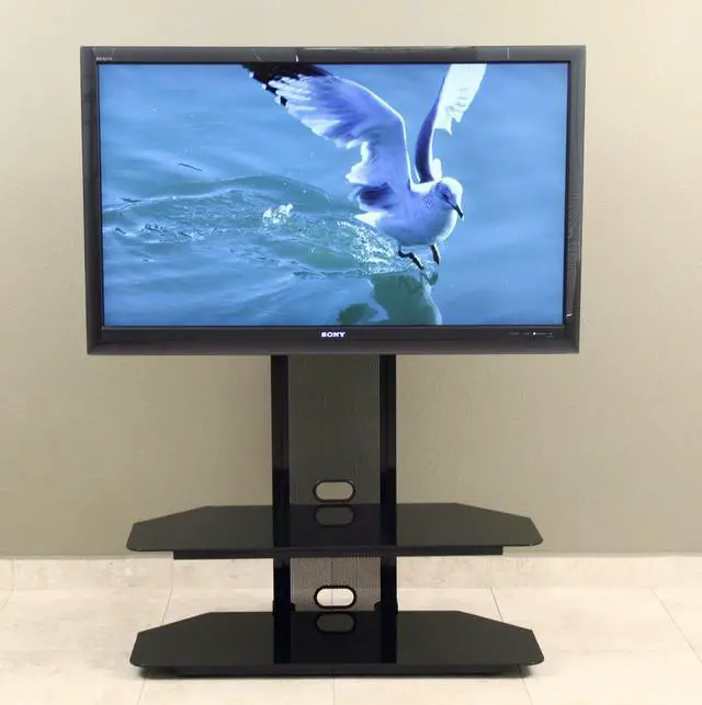 Alt view image 3 of 4 - TransDeco TV stand Mount, Audio Video Shelf, 85 Inch, Black