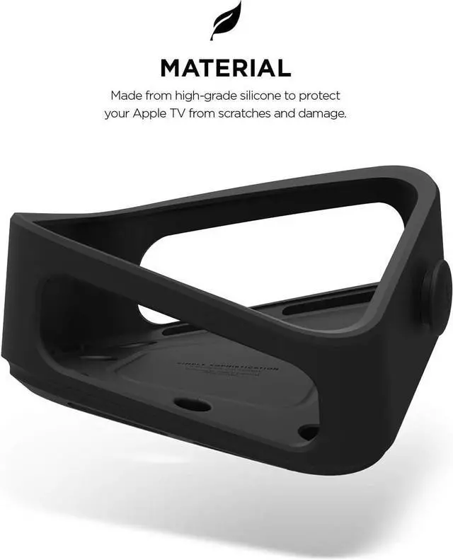 Alt view image 3 of 7 - elago Apple TV Mount - 3 Mount Options (Magnet, Hang, Screw), Compatible with Apple TV 4K 2021 / HD and All Models, Prevents overheating