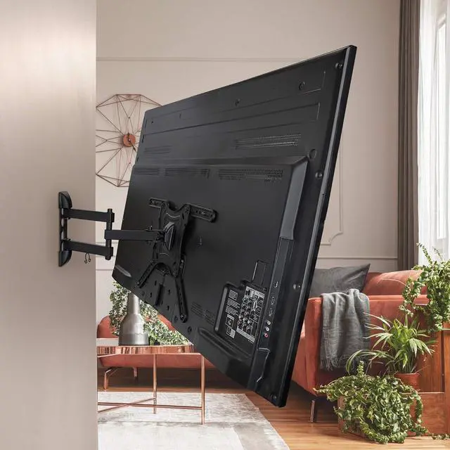 Alt view image 3 of 7 - Mount-It! Full Motion TV Wall Mount Monitor Wall Bracket with Swivel and Articulating Tilt Arm, Fits 26 32 35 37 40 42 47 50 55 Inch LCD LED OLED Flat Screens up to 66 lbs and VESA 400x400