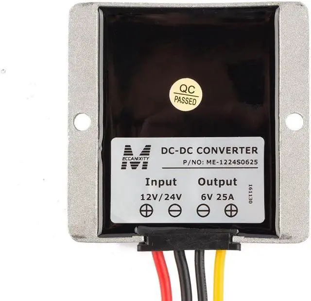 Alt view image 4 of 7 - uxcell Power Converter Regulator DC12V/24V to DC6V 25A 150W Waterproof Voltage Convert Transformer