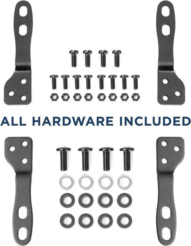 Alt view image 7 of 7 - VESA Mount Adapter Kit | TV Wall Mount Bracket Adapter Converts 75x75 and 100x100 mm Patterns to 200x100 and 200x200 mm | Fits Most 23 Inch to 42 Inch TVs and Monitors | Hardware Included