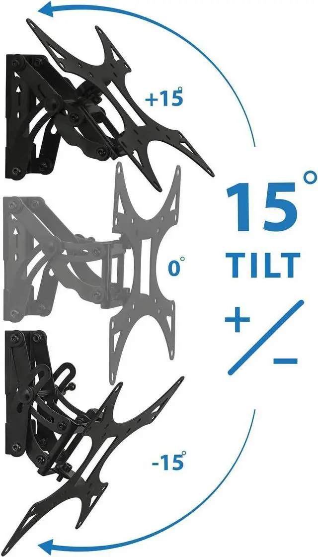 Alt view image 6 of 7 - Mount-It! Full-Motion TV Wall Mount |Tilting, Swiveling, Articulating Display Mounting Bracket for 23" to 42" Flat Screen Panels with Up to 200x200 VESA Pattern,66 lb Capacity