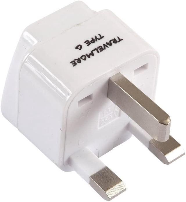 2x Travel Adapter Adapter Plug para Inglaterra - Travel Plug Power