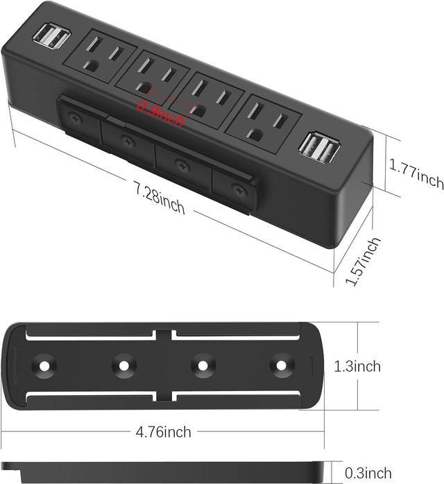 4pcs Auto-adhésif Desktop Plug-in Socket Fixer, Support de