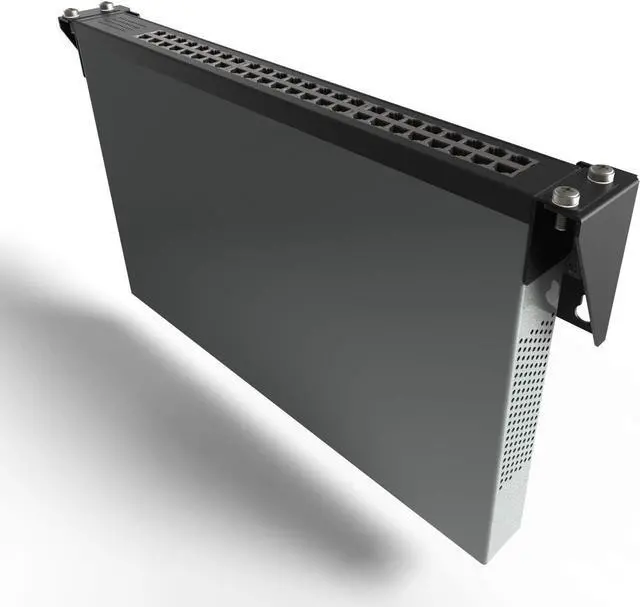 Alt view image 2 of 6 - 1U Folding 19 Inches Cold Rolled Steel Wall Mountable Simple Vertical Rack and Networking Euipment Rack Including Hardware for Assembly (1)