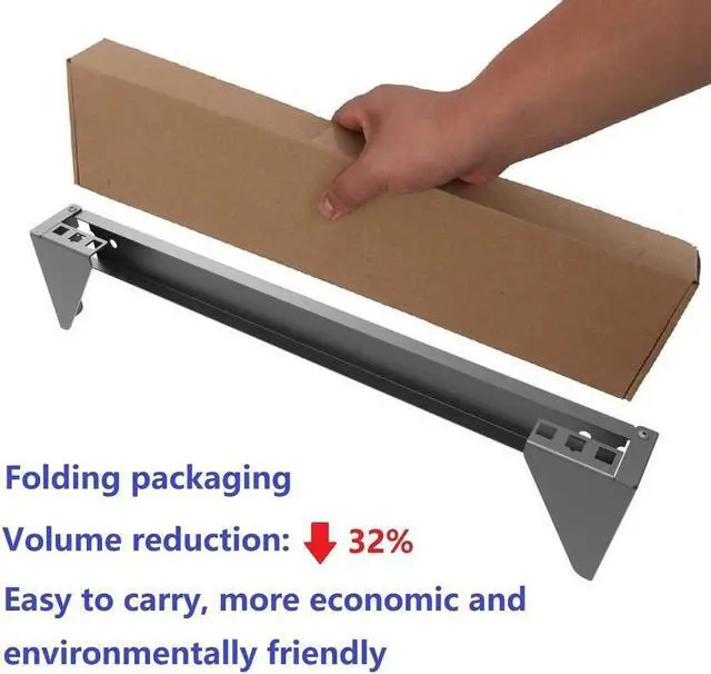 Alt view image 4 of 6 - 1U Folding 19 Inches Cold Rolled Steel Wall Mountable Simple Vertical Rack and Networking Euipment Rack Including Hardware for Assembly (1)