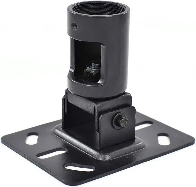 Alt view image 4 of 7 - InstallerParts Adjustable Slanted Ceiling Plate for 1.5" NPT Pipe Ceiling Mount  Compatible with All InstallerParts 1.5" NPT TV Mounts