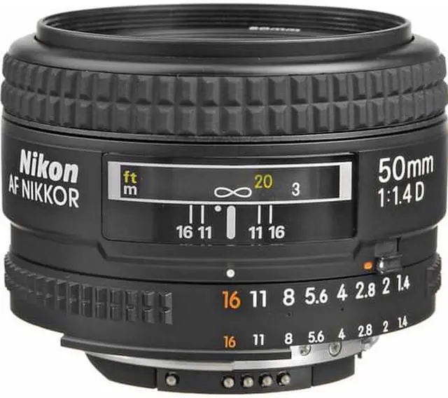 Alt view image 4 of 7 - Nikon Nikkor 50 mm F/1.4D AF Lens + UV Filter Kit & Cleaning Kit Bundle