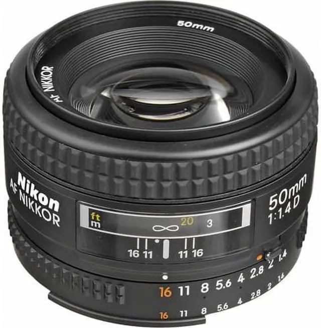 Alt view image 5 of 7 - Nikon Nikkor 50 mm F/1.4D AF Lens + UV Filter Kit & Cleaning Kit Bundle