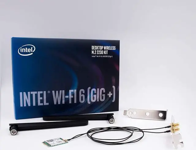 Alt view image 6 of 7 - Wi-Fi 6 (Gig+) Desktop Kit, AX200, 2230, 2x2 AX+BT, vPro?