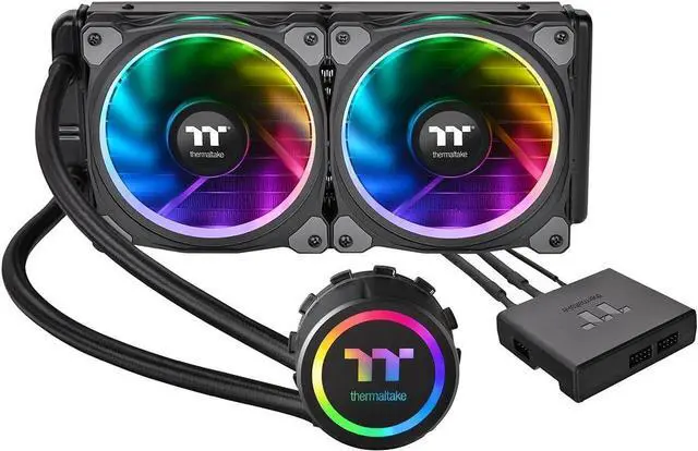 Main image of Thermaltake Floe 240mm, 16.8 Million Color Software Enabled (TT RGB Plus/Alexa/Razer Chroma), AMD (AM5/AM4)/Intel (LGA 2066/1200), AIO CPU Liquid Cooler CL-W157-PL12SW-A