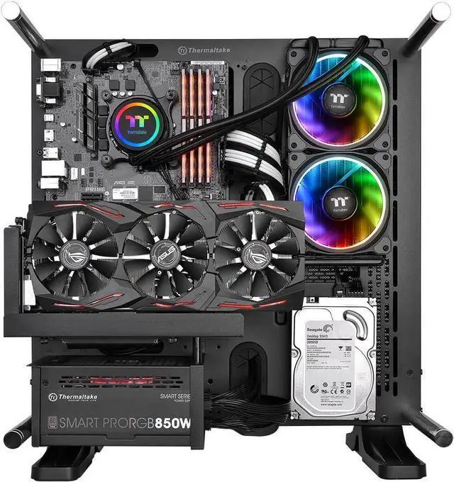 Alt view image 6 of 6 - Thermaltake Floe 240mm, 16.8 Million Color Software Enabled (TT RGB Plus/Alexa/Razer Chroma), AMD (AM5/AM4)/Intel (LGA 2066/1200), AIO CPU Liquid Cooler CL-W157-PL12SW-A