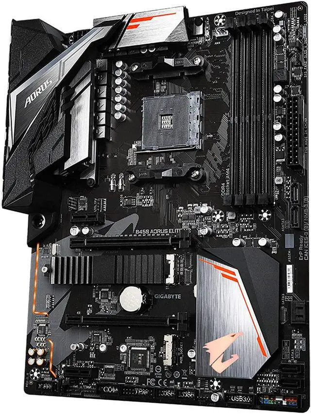 Alt view image 2 of 4 - Gigabyte B450 AORUS ELITE V2 Socket AM4 B450 AM4 ATX M.2 Desktop Motherboard A