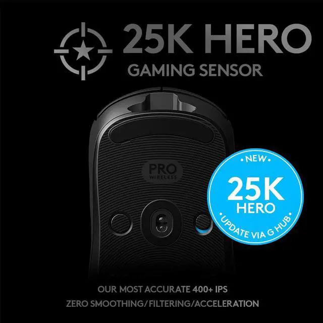 Alt view image 3 of 7 - G Pro Wireless Gaming Mouse with Esports Grade Performance, Black