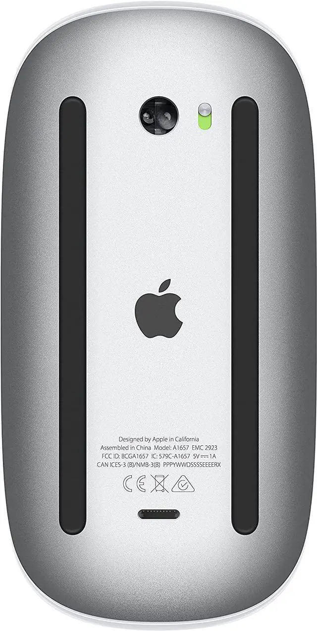 Alt view image 3 of 5 - For Apple Magic Mouse: Wireless, Bluetooth, Rechargeable. Works with Mac or iPad; Multi-Touch Surface - White