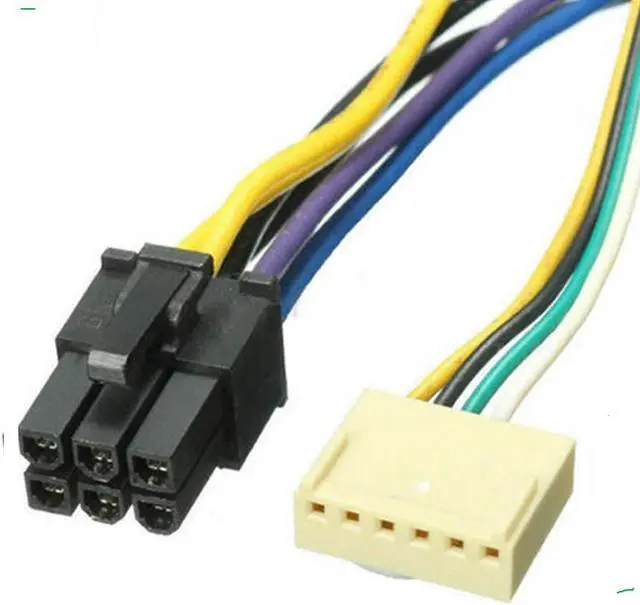 Alt view image 2 of 2 - New 12" ATX Main 24-Pin to 6-Pin PSU Power Adapter Cable 18AWG for Most HP Computer Z220/Z230 and more