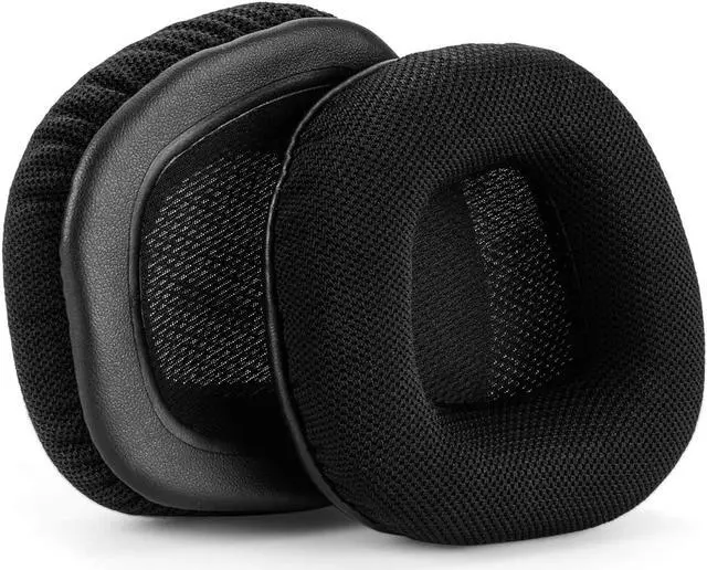 Alt view image 6 of 6 - Replacement Memory Foam & Mesh Fabric Ear Cushion Pads Cover for Corsair Void & Corsair Void PRO RGB Wired/Wireless Gaming Headset ONLY (Black)