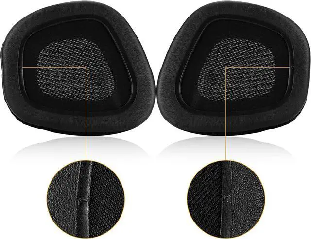 Alt view image 5 of 6 - Replacement Memory Foam & Mesh Fabric Ear Cushion Pads Cover for Corsair Void & Corsair Void PRO RGB Wired/Wireless Gaming Headset ONLY (Black)