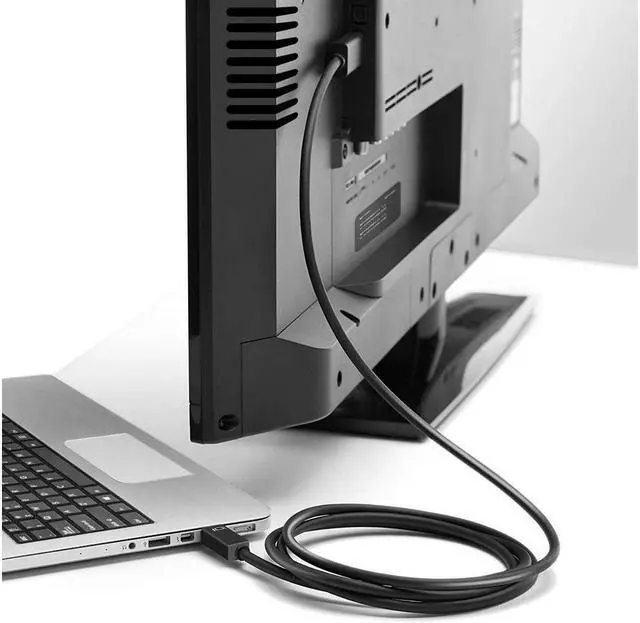 Alt view image 6 of 6 - Mini DisplayPort to HDMI 6 Feet Cable Adaptor 4K@30Hz,  Compatible with MacBook Air/Pro, Microsoft Surface Pro/Dock, Monitor, Projector and More