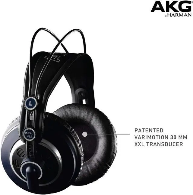 Alt view image 6 of 6 - AKG K 240 MK II Stereo Studio Headphones