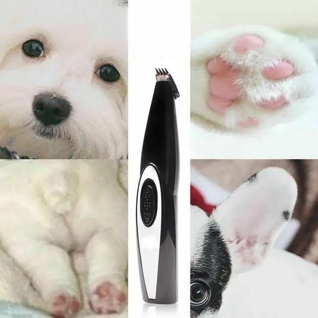 Alt view image 7 of 7 - Electric Pet Foot Hair Trimmer USB Charging Low Noise Cat Dog Hair Remover Grooming Tool