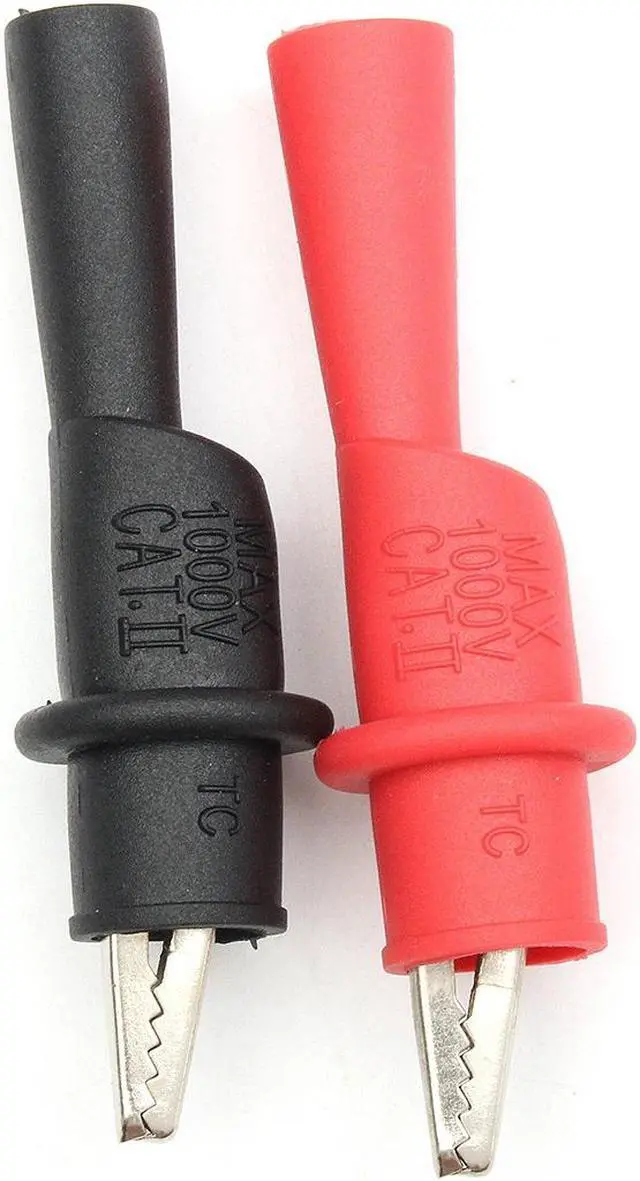 Alt view image 4 of 7 - DANIU 20A Probe Test Lead Alloy Alligator Clips Agilent/Fluke/Ideal Clamp Multi Meter