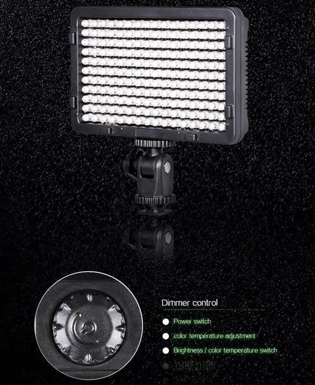 Alt view image 5 of 6 - TOLIFO PT-176S LED Camera Video Light Bi-color Temperature Adjustable Photography for DSLR Camera