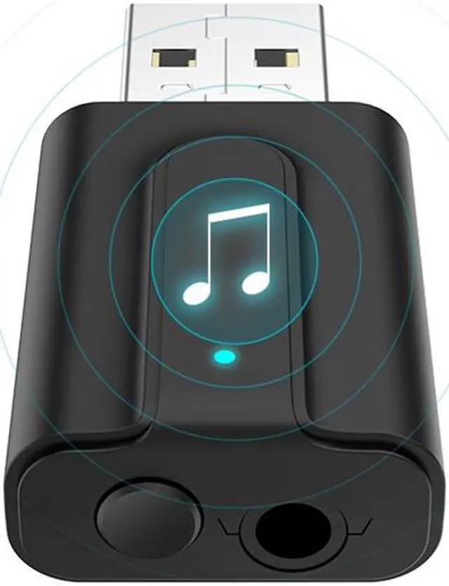 Alt view image 2 of 4 - Bakeey 2 in 1 bluetooth 5.0 Adapter USB To 3.5mm Audio HiFi Sound Transmit Receiver for Computer Headphone Speaker