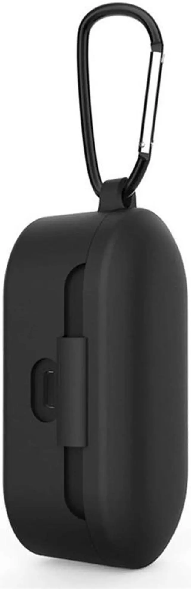 Alt view image 4 of 7 - QCY T1S QS2 T2C Earphone Storage Bag Soft Silicone Shockproof Earphone Charging Box Cover Case with Metal Hook