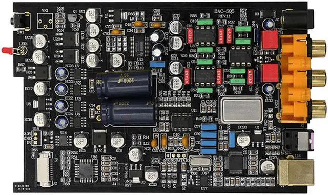 Alt view image 4 of 5 - FX-Audio DAC-SQ5 Mini Hifi USB DAC Audio Decoding Headphone Amplifier Amplificador Decoder PCM1794