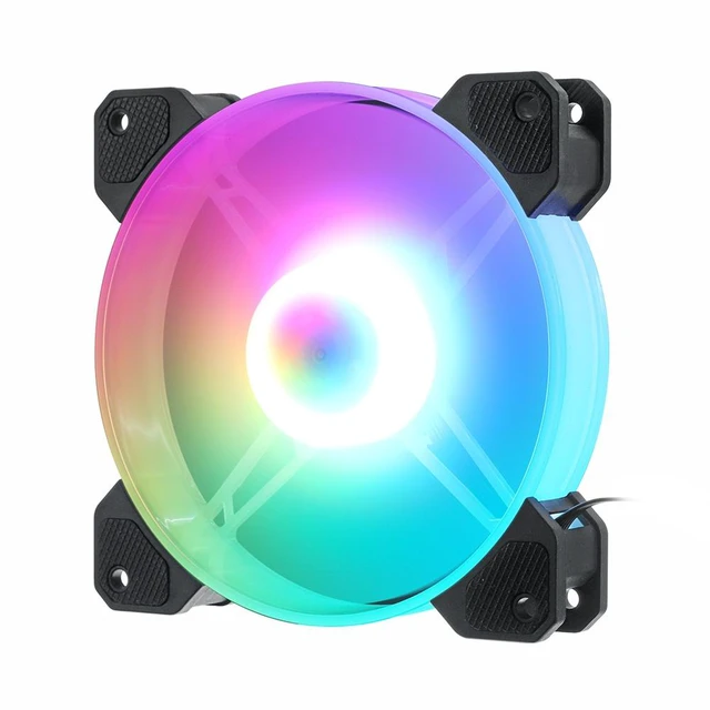 Main image of Cooling Fan 6pcs RGB AURA SYNC PC Fan Cooler 6Pin 120mm Cooling Fan For Computer Case Silent Gaming Case Music Remote Cooler Fan With Controller