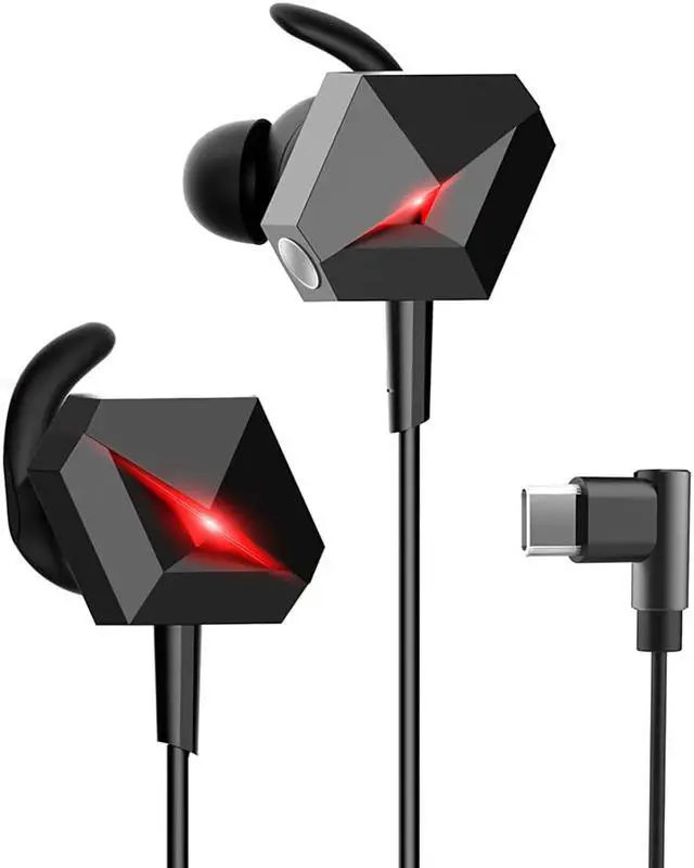 Alt view image 2 of 6 - TAIDU THS108C1 Gaming Earphones Wired Earbuds In-Ear Headphone with Mic for Computer PC Xbox PS4 Gamer